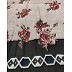 Cotton Flower and Border Printed Scarf Cotton Flower and Border Printed Scarf